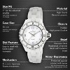 Peugeot Women's 36mm White Genuine Ceramic Watch with Sport Bezel - 3 of 4