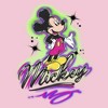 Girl's Disney Airbrushed Signature T-Shirt - 2 of 4