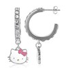 Sanrio Hello Kitty Fashion Hello Kitty Charm Hoop Earrings - 4 of 4
