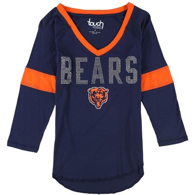 Touch by G-III Womens Chicago Bears Rhinestone Embellished T-Shirt