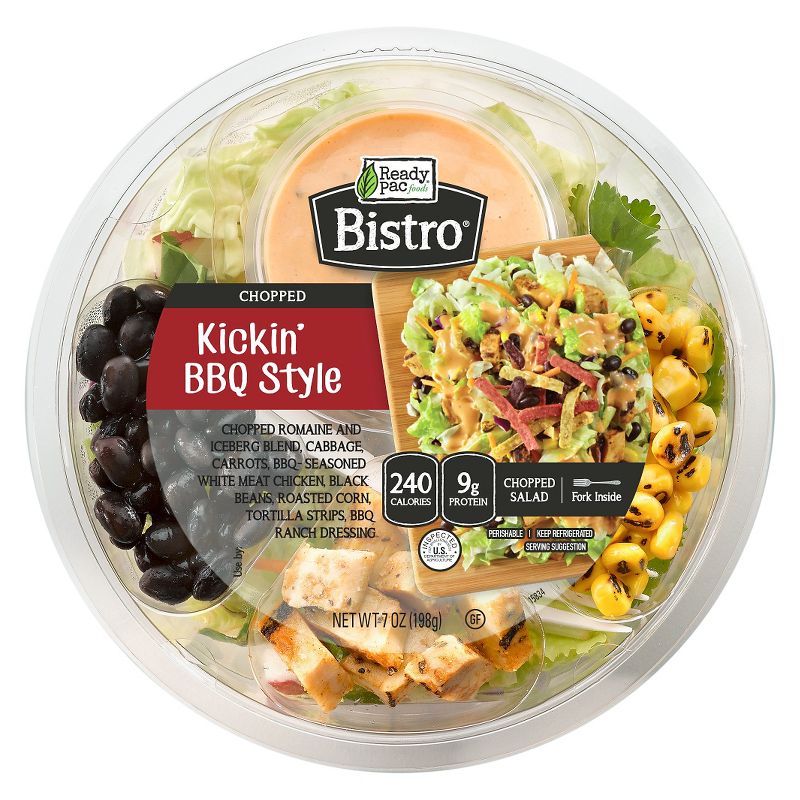Ready Pac Foods Bistro Kickin' BBQ Chopped Salad Bowl -7oz, 1 of 2