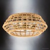Urban Ambiance Luxury Bohemian Indoor Ceiling Light,  4-1/2''H x 12-1/4"W x 12-1/4''D,  Vintage Brass Finish, UHP4681 - 3 of 4