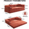 78.8" Modern Convertible Sleeper Sofa with Modular Design and Foldable Cushions for Living Room or Bedroom -3irtyhousy - 4 of 4