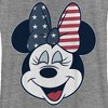 Women's Mickey & Friends Minnie American Bow Racerback Tank Top - 2 of 4