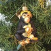 Old World Christmas 3.25 In Chimpanzee. Tree Ornament , Childlike Nature (1PC) - 3 of 3