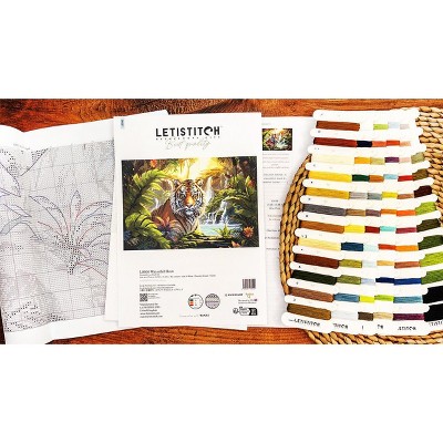 Letistitch Waterfall rest L9900 Counted Cross Stitch Kit : Target