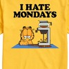 Men's - Garfield - I Hate Mondays Garfield Coffee Short Sleeve Graphic T-Shirt - 2 of 4