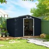 Outsunny Metal Storage Shed Organizer, Garden Tool House with Vents and Sliding Doors for Backyard, Patio, Garage, Lawn - 2 of 4