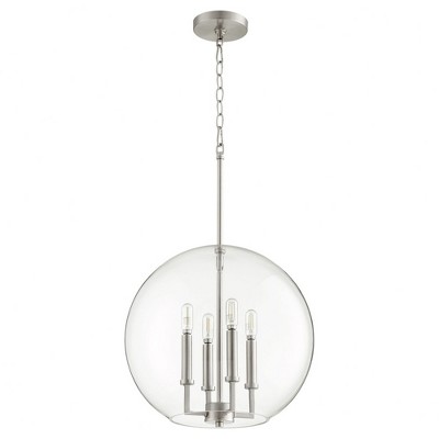 Quorum Lighting 4 - Light Pendant in  Satin Nickel