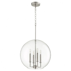 Quorum Lighting 4 - Light Pendant in  Satin Nickel - 1 of 1