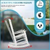 BestMassage Outdoor Rocking Chair Classic Wooden Patio Rocking Chair - 3 of 4