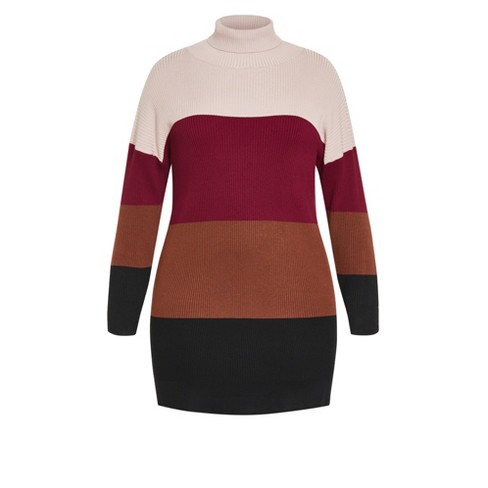 Women's Plus Size Harper Sweater - Magenta | City Chic : Target