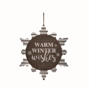Transpac Metal Multicolor Christmas Snowflake Wall Decor - 1 of 2