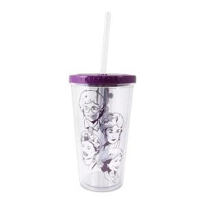 Just Funky The Golden Girls "Squad Goals" 20oz Carnival Cup with Lid and Straw - 1 of 3