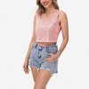 Anna-Kaci Women's Sequin Square Neck Tank Top with Sleeveless Design and Cropped Fit - 2 of 4