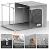 Sorbus Medium Foldable Storage Box - Metal Frame, Oxford Fabric, Large Window & Handles - Organization for Bedroom, Linens & Clothes - 3 of 4