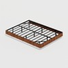 GDFStudio Ambessa Rustic Wooden Floating Bed with LED Lights - 2 of 4