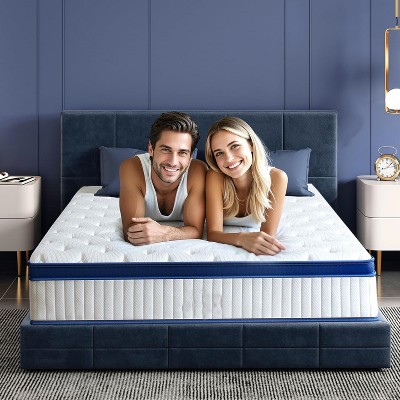 ELJGET Queen/King Mattress, 12 Inch Mixed Memory Foam Mattress in a Box, Zoned Pressure Relief, Medium Firm Feel, Motion Isolation, Deep Sleep