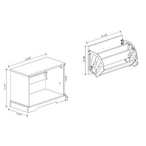 Shoe Bench with Flip Drawers, Shoe Organizer Storage Bench with Adjustable Shelves for Entryway, Hallway, Living Room - 1 of 4