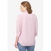 Woman Within Plus Size 2-Piece Embroidered Poplin Tunic And Tee Set - 3 of 4