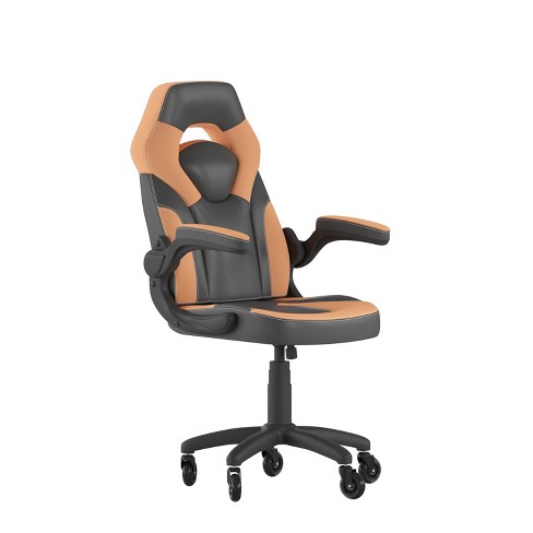 Gaming chair with flip up online arms