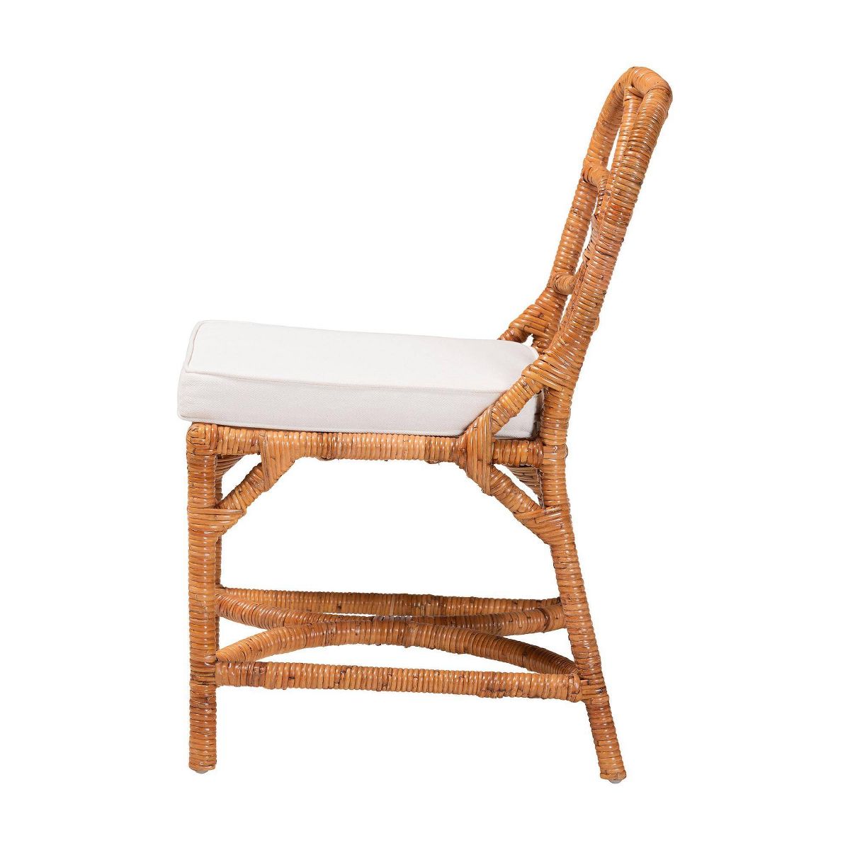 bali & pari Alondra Natural Rattan Side Chair Dining Chair Light Honey - thumbnail 3