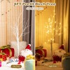 Tangkula Artificial White Birch Tree Pre-lit Twig Birch Tree Designed for Holiday Festival - 4 of 4