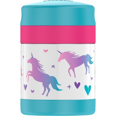 Thermos 12oz FUNtainer Water Bottle with Bail Handle - Pink Unicorn