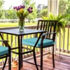 Aoodor Outdoor Dining Chair Cushions Set of 4, Waterproof Patio Furniture Seat Cushions, Outdoor Chair Pads with Ties - 2 of 4