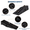 2 Pack Heavy Duty Car Ramps for Oil Changes, 15 Ton (33,000 LB) Capacity, 6.7 Inch High Lift Vehicle Service Ramps, Non-Slip, for Home Garage Use - 3 of 4
