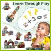 iPlay, iLearn Kids Magnetic Blocks, 62 PCS Magnet Stacking Block Building Toy - 2 of 3