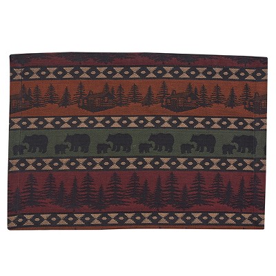 Park Designs Mountain Bear Placemat Set