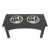 WestinTrends Elevated Pet Feeder for Cats and Dogs Puppy, Removable stainless steel eating Bowl, All Weather Resistant - 4 of 4