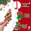 Aoibox 16pcs Christmas Lollipop Ornaments Polymer Clay Candy Cane Peppermint Decorations 2.4 to 3.5 Inch for Tree Party Home - 4 of 4