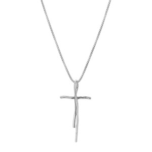 Silpada 'Organic Cross' Pendant Necklace in Sterling Silver, 18" + 2" - 1 of 4