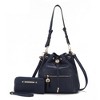 MKF Collection Larissa Vegan Leather Women’s Bucket Hobo Handbag with Wallet by Mia K - 2 of 4