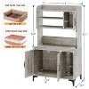 Garvee Cat Litter Box Enclosure with Shelves & Doors, Hidden Litter Box Furniture, Indoor Cat House Furniture for Most of Litter Box - 4 of 4
