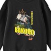 My Hero Academia Katsuki Bakugo Crew Neck Long Sleeve Youth Black Sweatshirt - 2 of 2