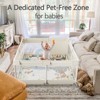Fodoss Baby Playpen with Mat ，47 x 47 In Playpen for Babies and Toddlers, Indoor & Outdoor Activity Center, Safety Baby Fence - 3 of 4