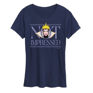 Women's - Disney - Villains Evil Queen Not Impressed Short Sleeve Graphic T-Shirt - 1 of 4