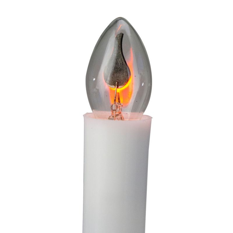 Northlight White Flicker Flame Christmas Candle Lamp, 8.75 Inch, 4 of 5