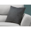 Monarch Specialties Pillows 18 X 18 Square Insert Included Decorative Throw Accent Sofa Couch Bedroom Polyester Hypoallergenic Grey Modern - 2 of 4