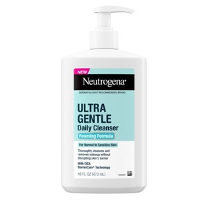 Neutrogena Ultra Gentle Foaming Facial Cleanser, Hydrating Face Wash for Sensitive Skin - 16 fl oz - 1 of 4