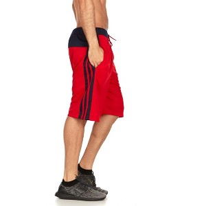 Mens Moisture Wicking Athletic Basketball & Gym Workout Shorts with Pockets - 1 of 2