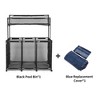 Yescom Rolling Mesh Pool Storage Bin Floats Toys Organzier Metal Frame 10 Wheels Double Decker with Blue Mesh Replacement Net Combo - 2 of 4
