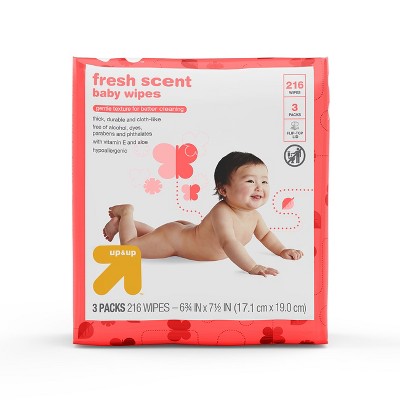 up and up fresh scent baby wipes