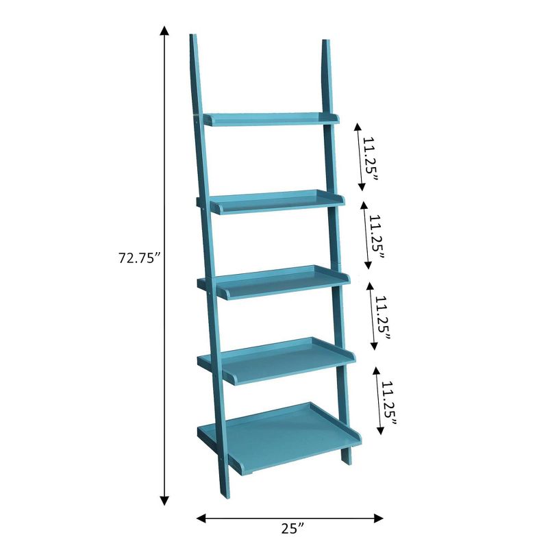 72.25" French Country Bookshelf Ladder - Breighton Home, 5 of 9