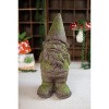 Faux Stone Garden Gnome 17.5"H – Whimsical Resin Outdoor Figurine, Set of 2 by Kalalou - 2 of 3