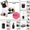 Evideco French Home Goods Refined Bathroom Essentials Set with Natural Bamboo - 5 pieces - 2 of 4