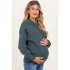 Pinkblush Jade Wide Neck Drop Shoulder Maternity Sweater - 3 of 4